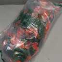 Artificial Bougainvillea Faux Flowers Plants for Outdoors Outside Fall Autumn Decor, 2 PCS Silk Trailing Vines UV Resistant Realistic Orange Fake Flowers for Planter Front Door Porch Patio Balcony