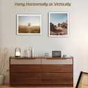 Golden State Art, Solid Wood 16x20 Wooden Picture Frame - for 16x20 Photos, 1-1/4-Inch Wide with Real Glass - Horizontal and Vertical Wall Display, Great for Engagement, Wedding, White, 1 Pack