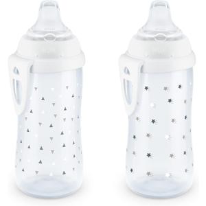 NUK Active Sippy Cup, 10 oz, 2 Pack, 12+ Months, Timeless Collection,  