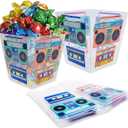 YAROMO Tape Radio Bucket Centerpiece, 6 PCS 80s Party Supplies, 90s Theme Birthday Party DecorationTape Radio Table Decor, Retro Hip Hop Disco Pop Music Party