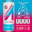 Accelerator Energy Drink, Island Guava 12oz can (12 pack), Zero Sugar, Sustained Energy from 100% Natural Caffeine (200mg from Green Coffee Bean & Green Tea extract) (EXP 06/01/26)