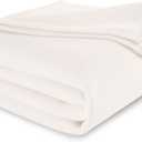 Vellux 1B07039 Original Insulating Core Hotel Style Solid blanket Machine Washable Soft Cozy Warm Pet Friendly Bed Sofa Blankets, King, Ivory