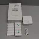 cudinham Print Pods Mini Printer, Sticker Printer with 10 Rolls Thermal Printing Paper, Inkless Pocket Printpod for Phone, Impresora Portátil for Notes, DIY, Compatible with iOS & Android (White)