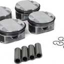 4pcs Engine Piston Rings Kit for Chevy Captiva Cobalt Equinox HHR Impala 2.4L Complete Set Professional Grade Direct Replacement