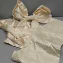 Giant Bow Decor Christmas Tree Topper Decoration Big Bows for Room Wall Backdrop 75x18 Inch Ribbon Tie for Wedding Christmas Fall Birthday Party Baby Shower Supplies(Cream White,Satin)