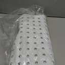 Yimobra Bath Tub Mat Non Slip, 34.5"x15.5" Long Shower Mat, Machine Washable Bathmat with Drain Holes and Suction Cups, Soft on Feet, Bathroom Essentials, White