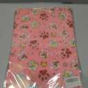 2 x RiukRaiu Christmas Cat Wrapping Paper for Kids - Pink Xmas Gift Wrap Red Green Plaid Paw Prints Gingerbread Santa Hats for Holiday Presents & Party Gifts - 4 Jumbo Sheets, 40 X 28 Inches Each