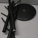 Coat Rack with Natural Marble Base, Metal Freestanding Coat Rack with 8 Hooks, 3 Adjustable Size Sturdy Coat Tree for Bags, Coats, and Hats for Entryway, Hallway, Bedroom, Office, Black