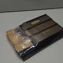 Lavatino 3-Tier Letter Tray Desk Organizer, Mesh Metal Paper File Tray Organizer for Desk, Office Supplies & Home Organization, Fits A4 Paper, Mail, Magazines & Office Accessories (Black with Handle) (12.6" x 9.1" x 7.6")