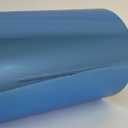 Colored Chrome Tape Plastic Vinyl, Self-Adhesive (3 inch x 25 ft, Light Blue)