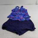 Women Tankini Swimsuit with Shorts - Two Piece Tummy Control Bathing Suit Twist Knot Swimwear 2025 with Pockets L