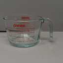 Pyrex 4-Cup Glass Measuring Cup For Baking and Cooking, Dishwasher, Freezer, Microwave, and Preheated Oven Safe, Essential Kitchen Tools (Clear)