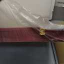 Shot Glass Display Case Large Wooden Cabinet Rack Holder Wall Mounted Mahogany Shadow Box Lockable with UV Protection Acrylic Glass Door Shot Glass Storage with Removable Shelves, 17"x32", 52 Slots