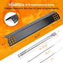 Hisencn Grill Parts for Kitchen Aid 720-0954, 720-0954GA, 720-0733, 720-0733A, 720-0745D, 730-0733, 730-0733A, 730-0954GA, Heat Tent and Grill Burner Replacement Parts for Kitchen Aid 4 Burner Grill