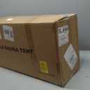 Portable Infrared Sauna for Home, Indoor Sauna Infrared with Red Light Therapy, Includes 660 & 850nm Red Light Therapy Lamp, 3L Steamer, Upgraded Chair and Mat, 72'x 36'x 36', Black