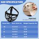 French Bulldog Muzzle, Soft Mesh Short Snout Dog Muzzle with Eye Hole for Biting, Chewing, Barking (XS, Black)