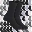 60 Pairs Mens Socks Bulk for Homeless Donation Moisture Wicking Casual Winter Socks in Bulk for Homeless Unisex Adult