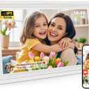 Frameo 10.1" Digital Picture Frame, Smart WiFi Digital Photo Frame with 1280x800 HD IPS Touch Screen 32GB Memory Auto-Rotate Wall Mounted, Share Photos/Videos from Phone Anywhere(White)