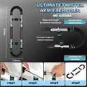 Twister Arm Trainer,Adjustable Resistance Bar for Full Body Workout, Arm Strengthener for Men & Women, Fitness Equipment for Strength Training