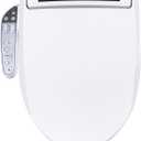 Lotus Bidet Seat ATS-800 Elongated, Heated Seat, Temperature Controlled Wash, Warm Air Dryer, Easy DIY Installation, Made in Korea