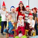 Soulchen Roll a Santa Dice Party Game for Family Set of 24 Christmas Dice Gift Exchange Game White Elephant Gift for Adults Group Party Activity Winter Holiday