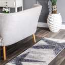 nuLOOM Thomas Paul Starfish and Striped Runner Rug, 2' 8" x 10', Grey