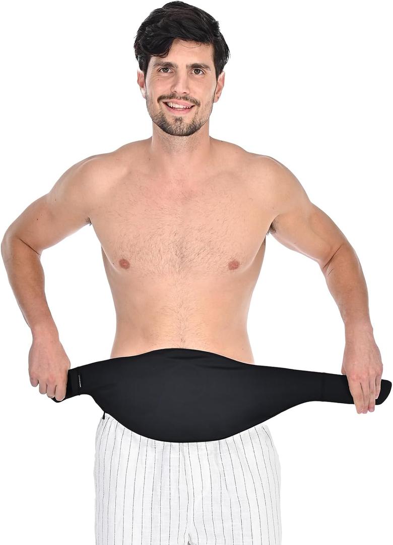 WansMed Ostomy Bag Covers for Men and Women | Ostomy Belt for Sports and Daily Life | Leak-Proof and Odor-Masking Solution, Black(M)