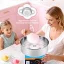 VEVOR Cotton Candy Machine Commercial, 1000W Electric Candy Floss Maker, Easy Use with 15 inch Stainless Steel Bowl and Sugar Scoop, Makes Hard Candy for Home Kids Birthday, Family Party, Blue