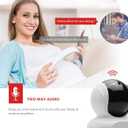 XM Wireless IP Security Camera Indoor Surveillance Camera Smart WiFi Home Camera for Baby/Pet/Nanny with Motion Detection 2-Way Audio Night Vision Cloud-Storage & TF Cardslot iOS/Android