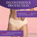 Incontinence Underwear for Women 3.5 oz Leakproof Protective Panties High Absorbency Bladder Control Postpartum Briefs Washable (X-Large, Beige)