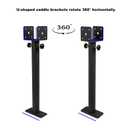 3Pcs Roof Riser Brackets Kit, Roof Mount Brackets, Pergola Roof Beam Brackets, 3-1/2" Saddle Black Riser