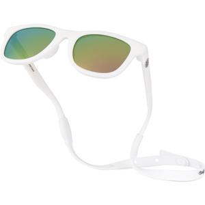 Polarized Baby Sunglasses With Strap - Unbreakable Flexible Infant Sunglasses For Toddlers Newborns 0-24 Months (White)