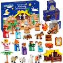 Nativity Advent Calendar 2025 Kids- 24 Days Christmas Giftcountdown Calendar Set 1500 PCS Building Blocks Kits, Stocking Stuffer Building Toys for Boys & Girls, Teens & Adults with Individual Packaging