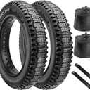 26x4.0 Fat Bike Tires Set: Hycline 2-Pack 26x4 Inch Heavy Duty Folding Electric Fat Tires Replacement, Puncture-Resistant All-Terrain Mountain Bike Tires with Inner Tubes and Tire Levers
