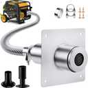 2026 Upgraded Generator Exhaust Silencer Kit Stainless Steel Muffler with Insulated Through-Wall Mounting Plate - Universal Adapters for Most Portable Generators - Efficient Noise Reduction