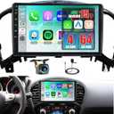 4+64GB Android 15 Car Radio for Nissan Juke 2011-2016 Wireless CarPlay Android Auto, Realdio 9" 1280 * 720P IPS Touch Screen Car Stereo with Bluetooth 5.0, FM/RDS, 32EQ, GPS, WiFi, UI, Backup Camera