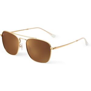 JIM HALO Retro Square Aviator Sunglasses Premium Glass Lens Flat Metal Eyewear Men Women