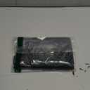 FINPAC Wheelchair Side Organizer Bag with Cup Holder, Wheelchair Armrest Accessories Pouch with Pen Slot and Reflective Strips for Power Wheelchairs, Walkers, Rollators, Adults, Seniors - Black