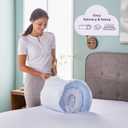 Sleep Innovations Dual Layer 4 Inch Memory Foam Mattress Topper, Full Size, Ultra Soft Support, 3 Inch Cooling Gel Memory Foam Plus 1 Inch Fluffy Pillow Top Cover