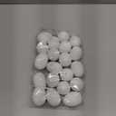 Double Couple 20 PCS White Plastic Eggs for Hunts, Basket Fillers, Gift, Compatible with Egg Decoration Spinner Machine