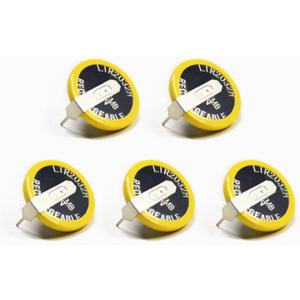 EEMB 5PCS Rechargeable Battery 70mah 3.7V Lithium Batteries with Solder Tabs