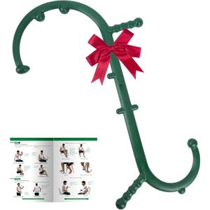 Massage Trigger Point Cane, Body Deep Tissue, Handheld Back, Neck, Shoulder, Leg and Feet Massager Rod, Muscle Release Tool Self Massage Hook Cane for Women & Men, Green