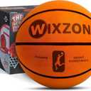 Silent Basketball Size 7 (29.5)  Grooved Airless PU Foam Indoor Training Ball  Quiet Dribbling Noiseless Basketball with High Density Core  Real Feel Grip & Higher Bounce Indoor Practice