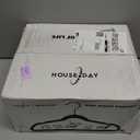 HOUSE DAY Velvet Kids Hangers 60 Pack, Premium Childrens Hangers for Closet, Ultra Thin Cute Clothes Hanger, Non Slip Small Felt Hanger 14 Inch for Kids Clothes, Light Blue