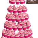 Jusalpha Large 7 Tier Acrylic Round Wedding Cake Stand Dessert Stand Pastry Serving Platter-Food Display Stand For Large Event (With Rod Feet Base) (7RF)