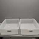  Plastic Storage Basket 23 in x 16 in, 2 Pieces