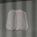 No Show Socks - Athletic Running Thick Cushioned Socks (5 Pairs, Medium)