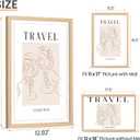 upsimples 12x18 Frame, Natural Solid Wooden Picture Frames, Display 11x17 with Mat or 12 x 18 Without Mat, Vertical or Horizontal Wall Hanging, 1 Pack, Natural
