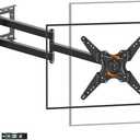 Extra Long Arm TV Wall Mount 48'' Extension, Rotating TV Wall Mount 180 Heavy Duty Full Motion for 26''-65'' Screens, VESA 400x400mm, Load 110 lbs, 16''Wood Stud/Concrete/Brick Wall, WHYFONE