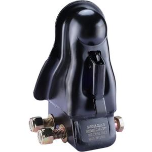 NovelBee 2" Ball Adjustable Trailer Coupler with Hardware, Class IV Heavy Duty Black Adjustable Coupler for Towing RV, Boat, Camper, Towing Capacity 8000lbs